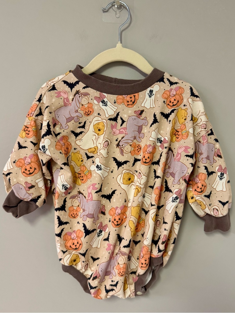 Kids Halloween Character Bodysuit - Pink & Brown
